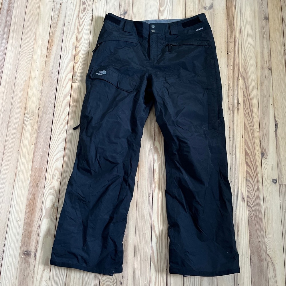The North Face HyVent Snow Pants Womens Large Black Waterproof Ski Snowboard